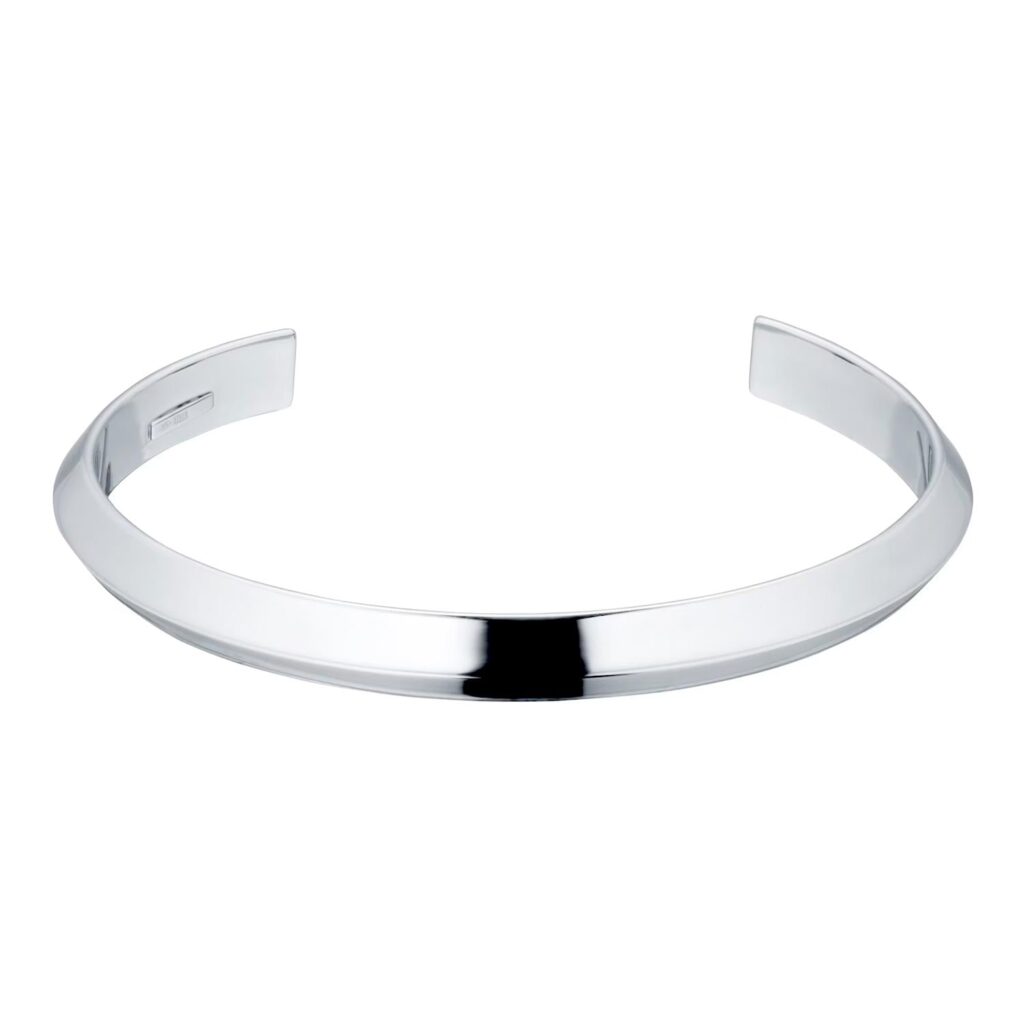 Silver Mens Open Cuff Bangle Goldsmiths